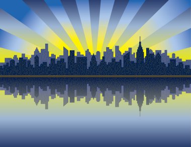 Manhattan Sunrise clipart