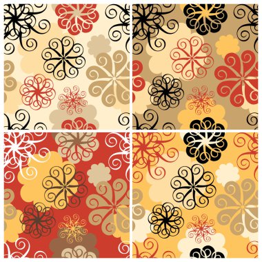 Spiral Flower Pattern clipart