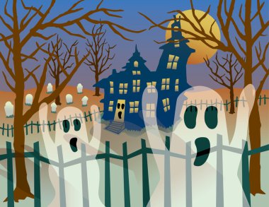 Transparent Ghosts clipart
