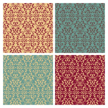 Vintage Victorian Pattern_Warm-Cool clipart