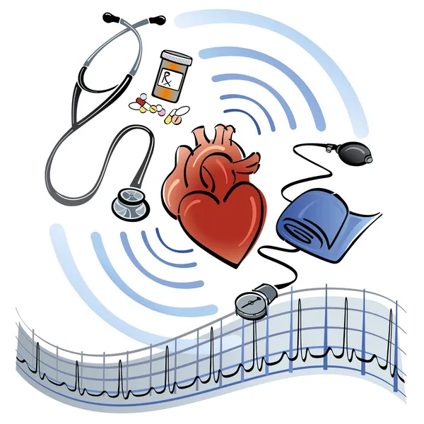Серце охорони здоров'я — стоковий вектор