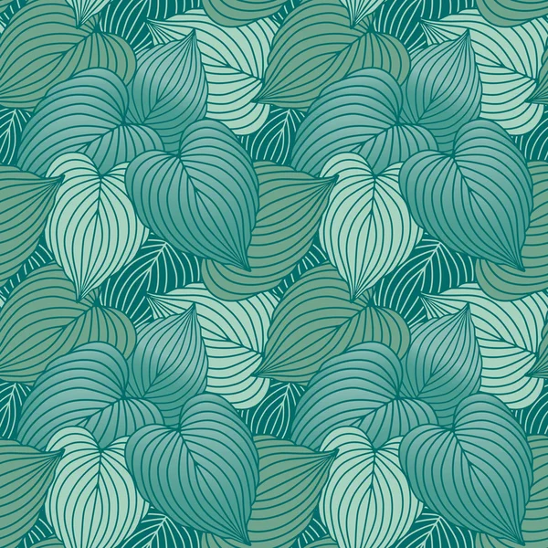 Hosta Leaf Pattern _ Blue — стоковый вектор
