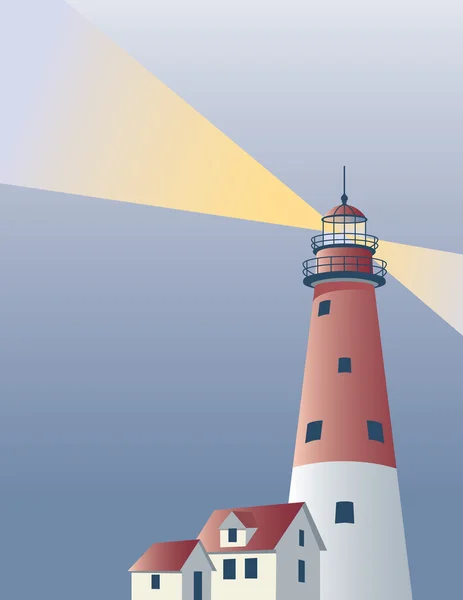 Lighthouse Background — Stock Vector