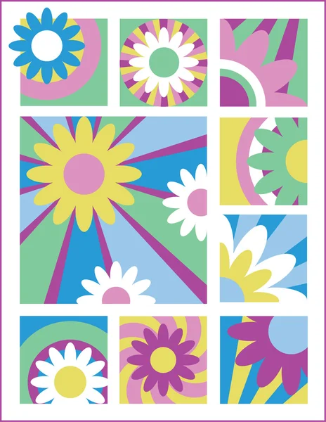 Pequeños diseños de flores # 1 — Archivo Imágenes Vectoriales