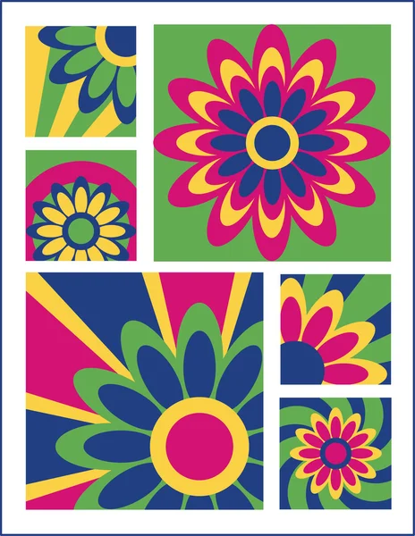 Pequeños diseños de flores # 2 — Archivo Imágenes Vectoriales