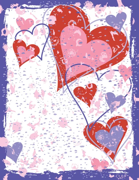 Valentine fond grunge — Image vectorielle