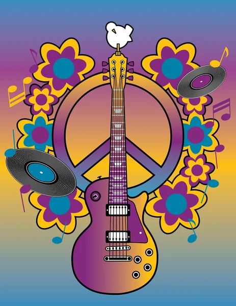 Homenaje a Woodstock I — Archivo Imágenes Vectoriales