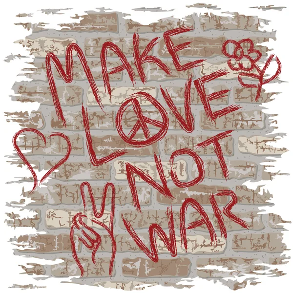 Make Love Not War Royalty Free Stock Illustrations