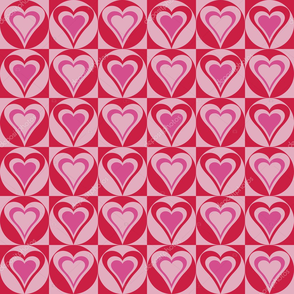 Hearts Background in Red and Pink — Stock Vector © Lisann #3718437