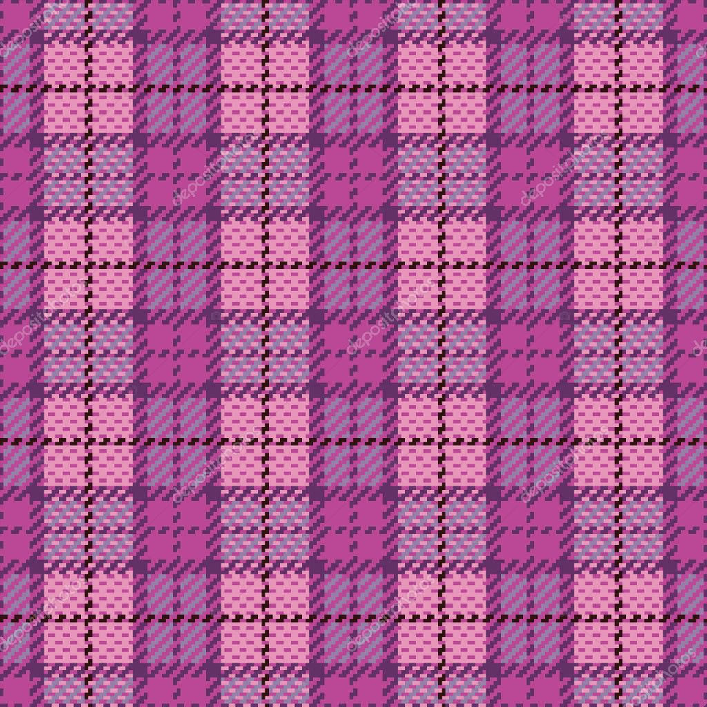 Pixel Plaid in Magenta and Violet Stock Vector by ©Lisann 3718762