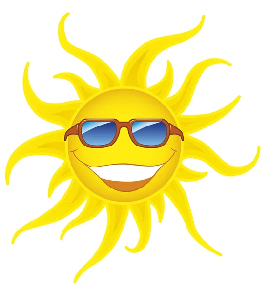 Cartoon sun — Stock Photo © carbouval #3887885