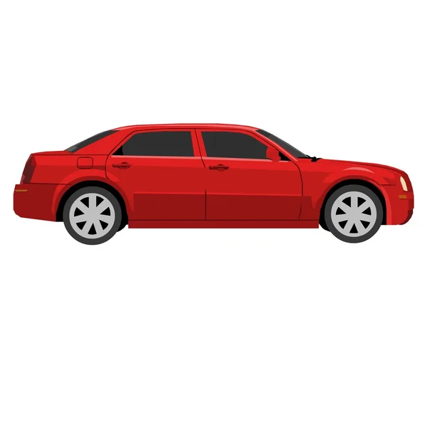 Carro de luxo vermelho — Vetor de Stock