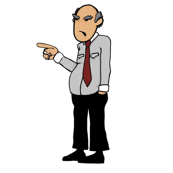 Angry boss — Stock Vector