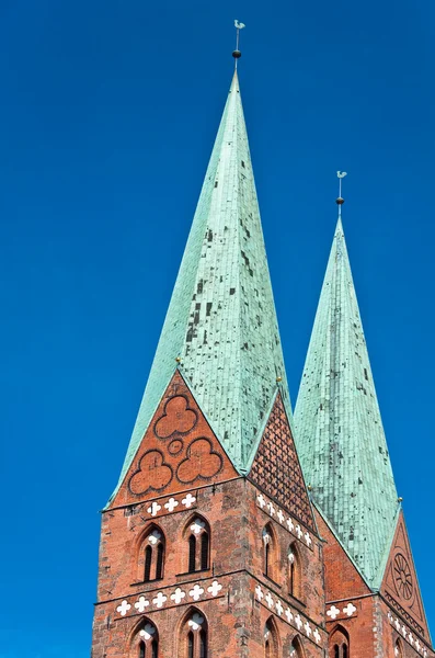 Marien-kyrkan av luebeck, Tyskland — Stockfoto