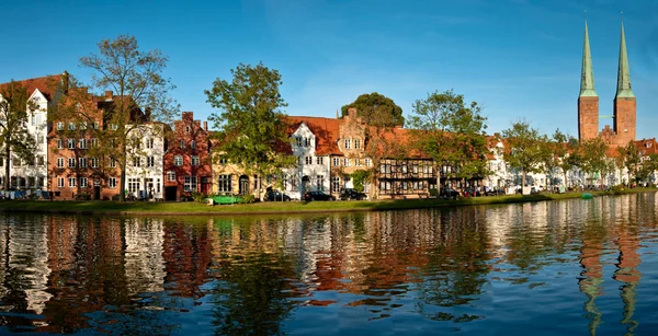Panorama starého města Lübeck Royalty Free Stock Fotografie