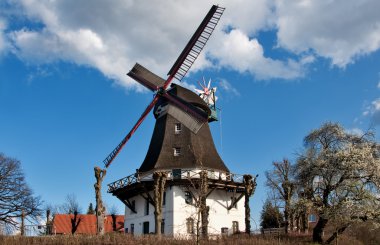 Windmill Johanna in Hamburg clipart