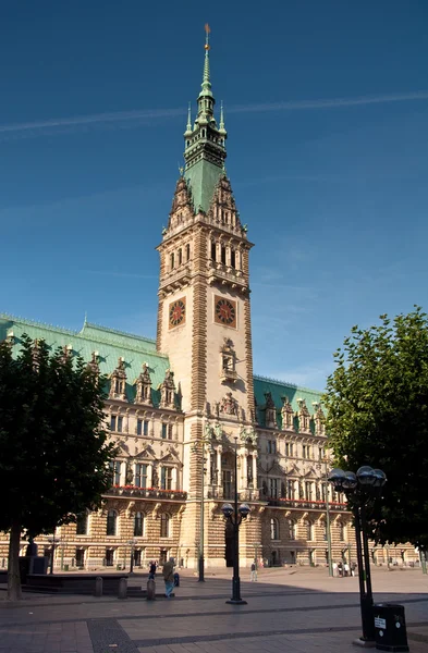 Das Rathaus von hamburg — Stockfoto