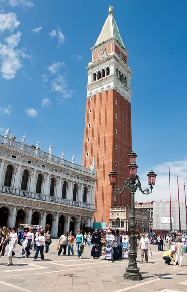 Campanile di San Marco (Marcus wieża) w Wenecji — Zdjęcie stockowe