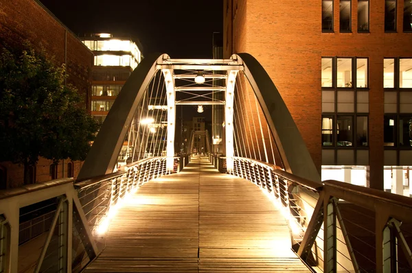 Μια γέφυρα στο Αμβούργο Εικόνα Αρχείου