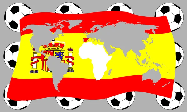Flaga hiszpańska — Wektor stockowy