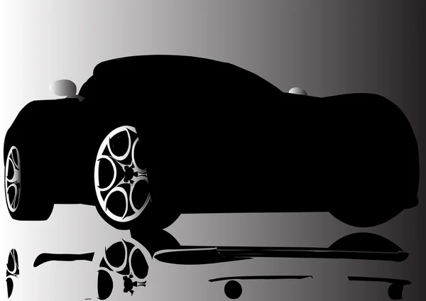 Чорний автомобіль — стоковий вектор