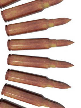 Row of bullets clipart