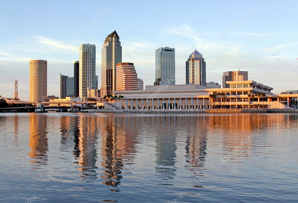 Modern Architecture in Downtown of Tampa, Florida USA — Stock Photo