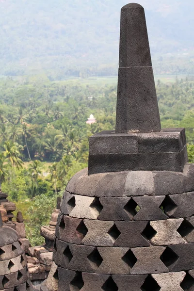Borobudur chrám, yogyakarta, java, Indonésie — Stock fotografie