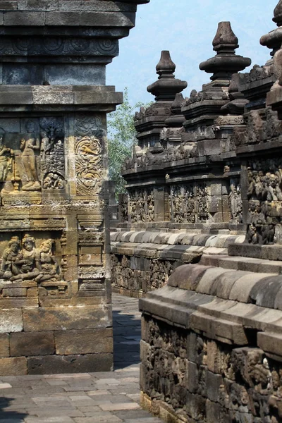 Borobudur chrám, yogyakarta, java, Indonésie — Stock fotografie