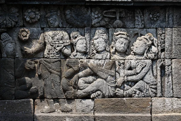 Tempio di Borobudur, Yogyakarta, Giava, Indonesia — Foto Stock