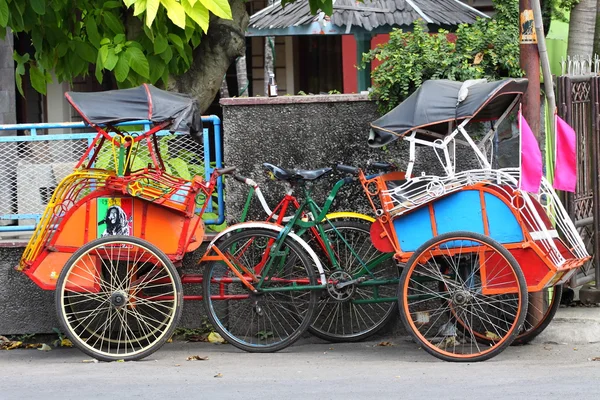 stock image Tricycle Yogyakarta, Java, Indonesia