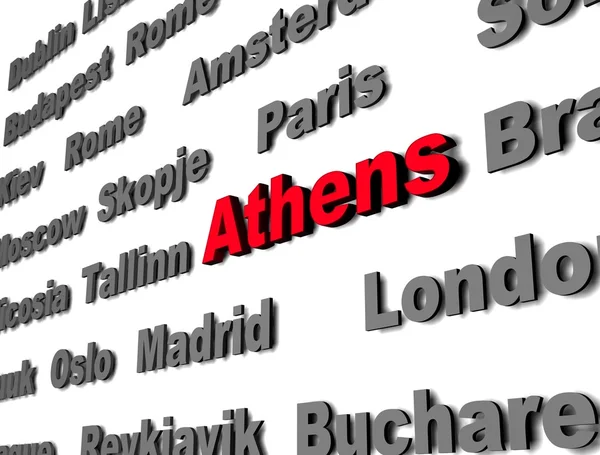 Atény — Stock fotografie