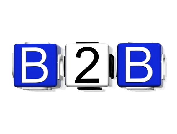 Empresa B2B a empresa — Foto de Stock