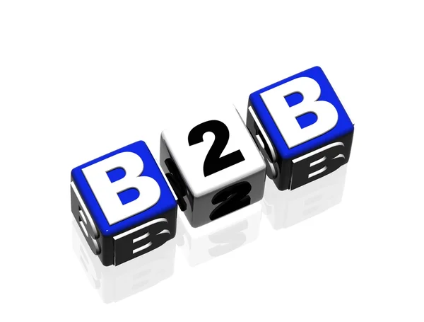 B2B business to business — Stock Photo, Image