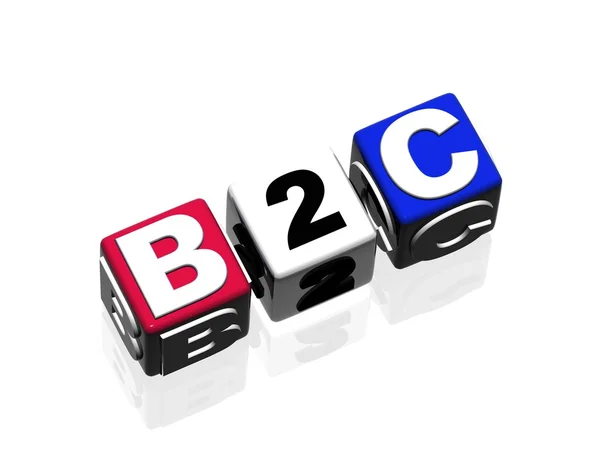 B2C business to consumer — Stock Photo, Image