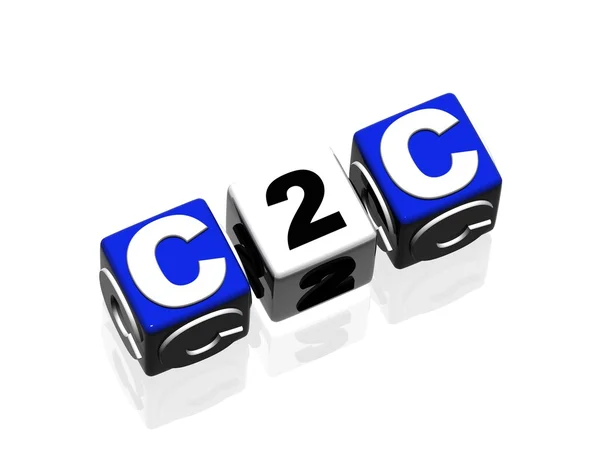 C2C consumidor a consumidor —  Fotos de Stock
