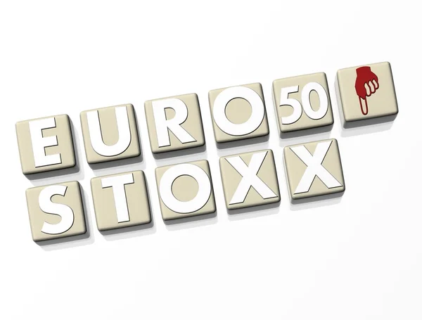 Eurostoxx 50 фондова біржа — стокове фото