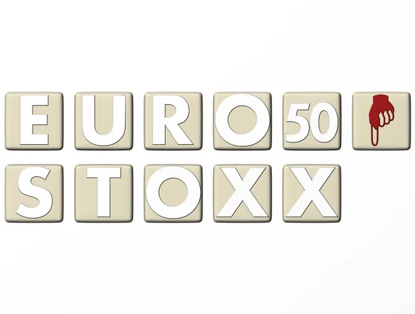 EUROSTOXX 50 stock exchange — Stock Photo, Image