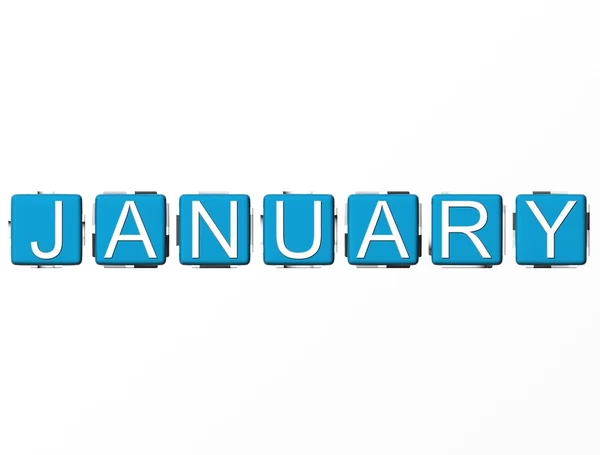 Januari — Stockfoto