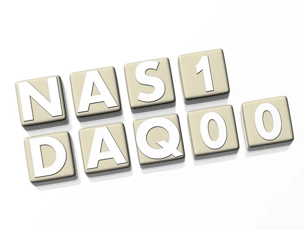 Giełda papierów wartościowych Nasdaq 100 — Zdjęcie stockowe
