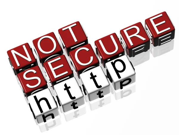 Not Secure Site — Stock Photo, Image