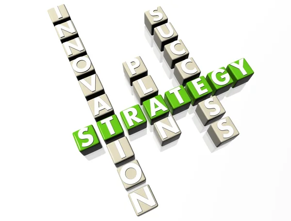 Strategie křížovky — Stock fotografie