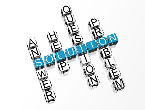 Solution Crossword — Stock Photo, Image