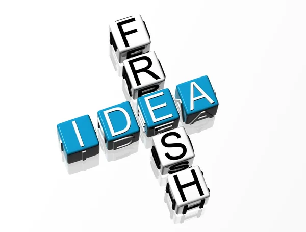 Fresh Idea Crossword — Stock Photo, Image