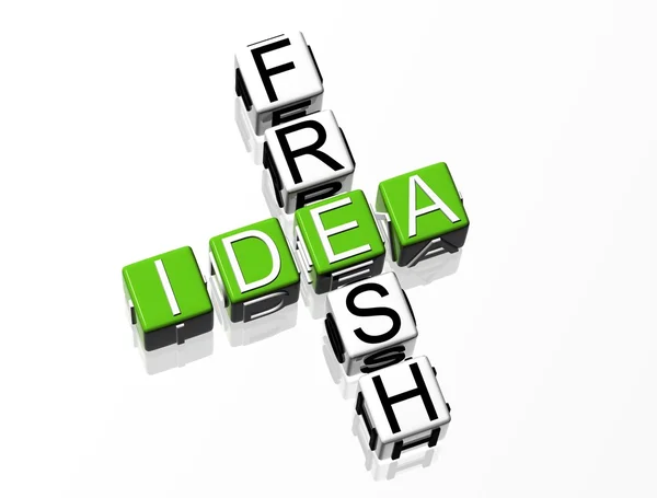 Fresh Idea Crossword — Stock Photo, Image