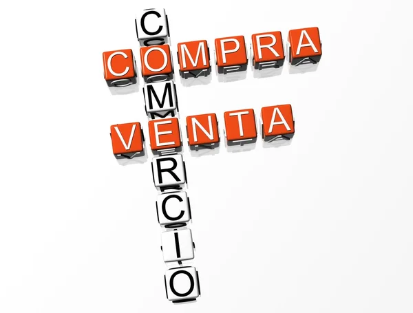 3D Compra Venta Crossword — Stock Photo, Image