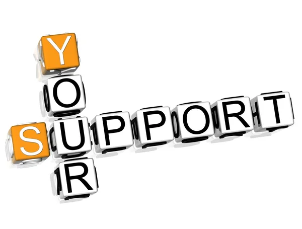 Your Support Crossword — Stock Photo, Image