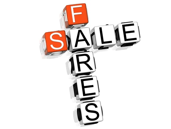 Fares Sale Crossword — Stock Photo, Image
