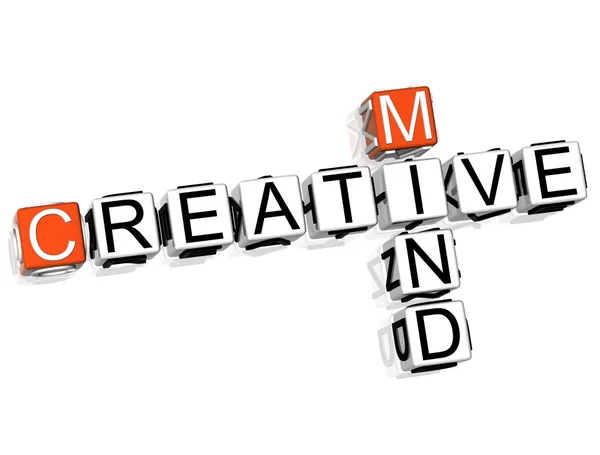 Creative Mind Crossword — Stock Photo, Image
