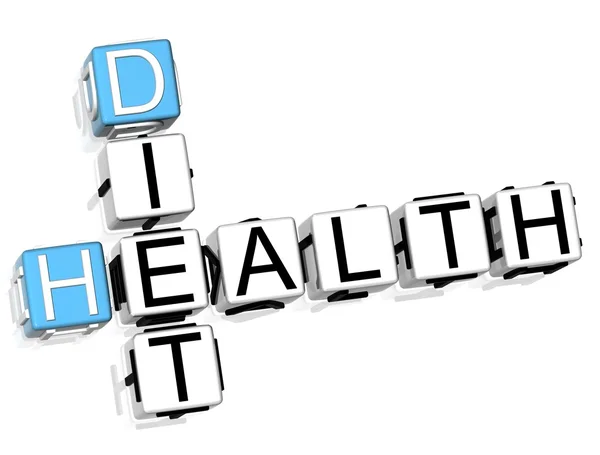 Health Diet Crossword — Stock Photo, Image
